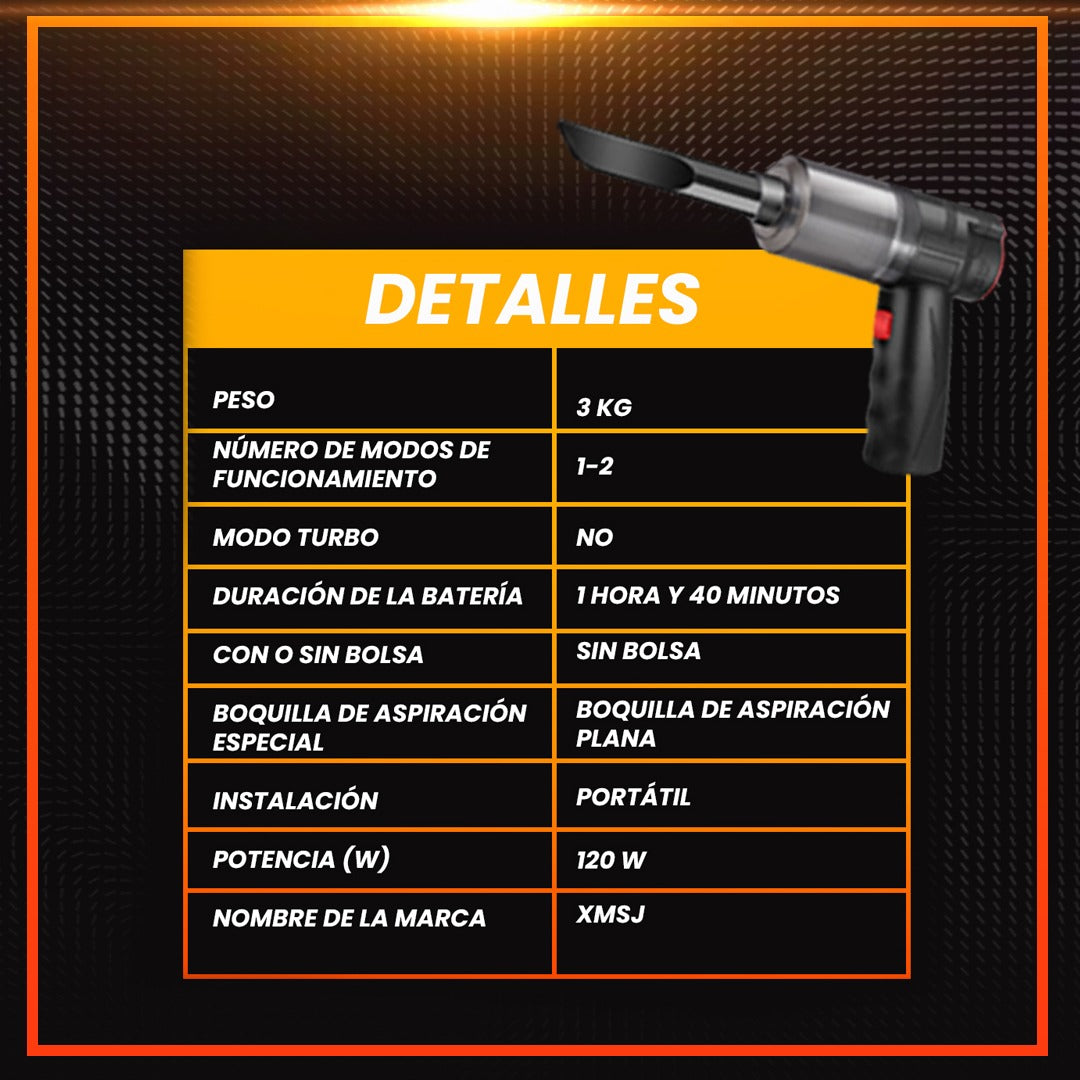 ASPIRADORA PORTATIL PARA AUTOMOVIL